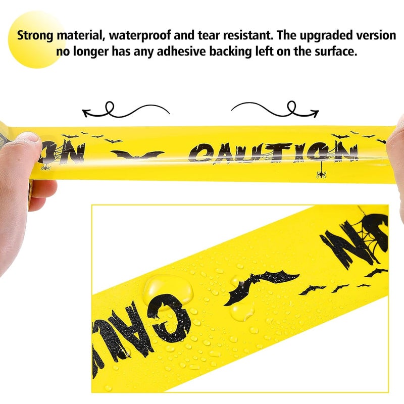 Daucin Halloween Caution Tape - Adhesive Decoration Tape Barricade Safety Tapes for Workplace Danger Areas - 82.02 Feet - Image 4